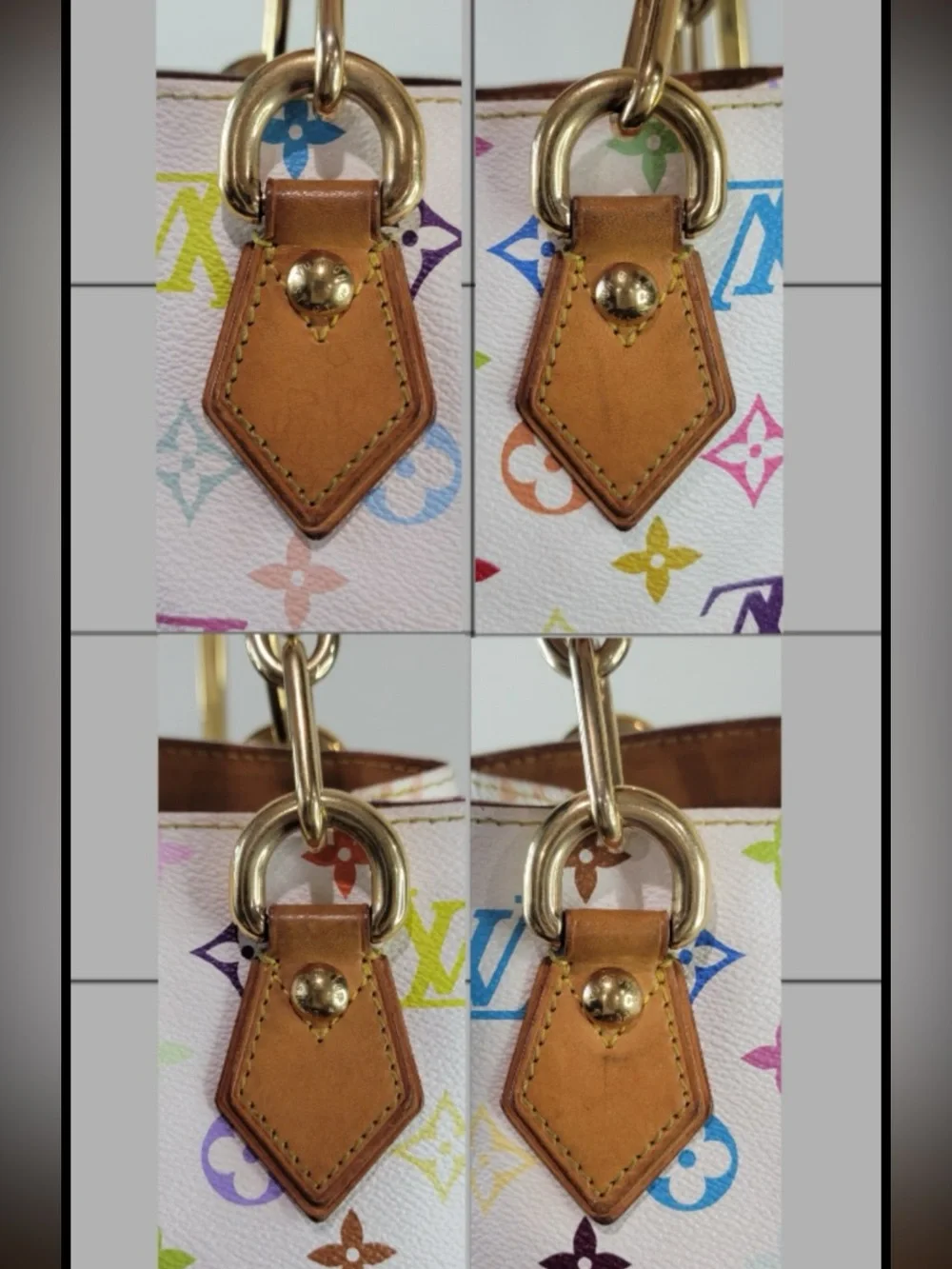 •LOUIS VUITTON• Vintage Monogram Takashi Murakami Multicolore Audra